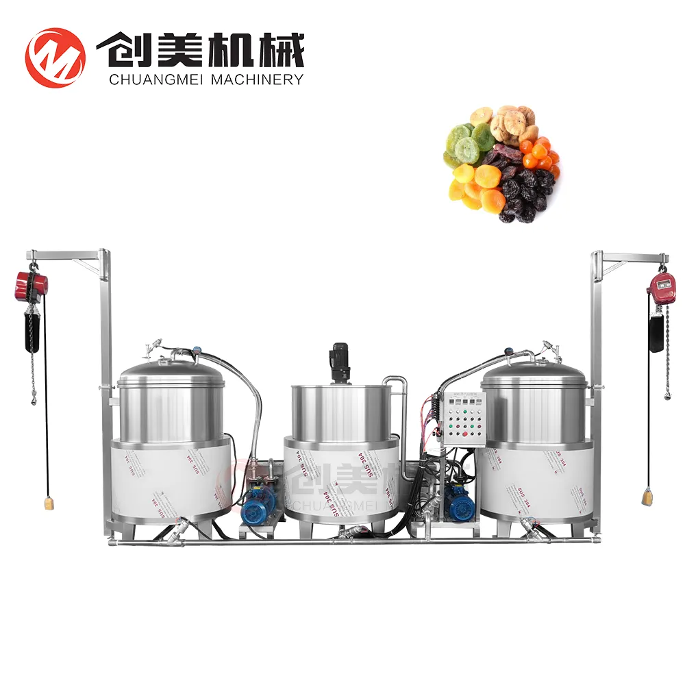 Vacuum Negative Pressure Sugar Impregnation Machine - Sugar Boiling Unit - foodmachtech